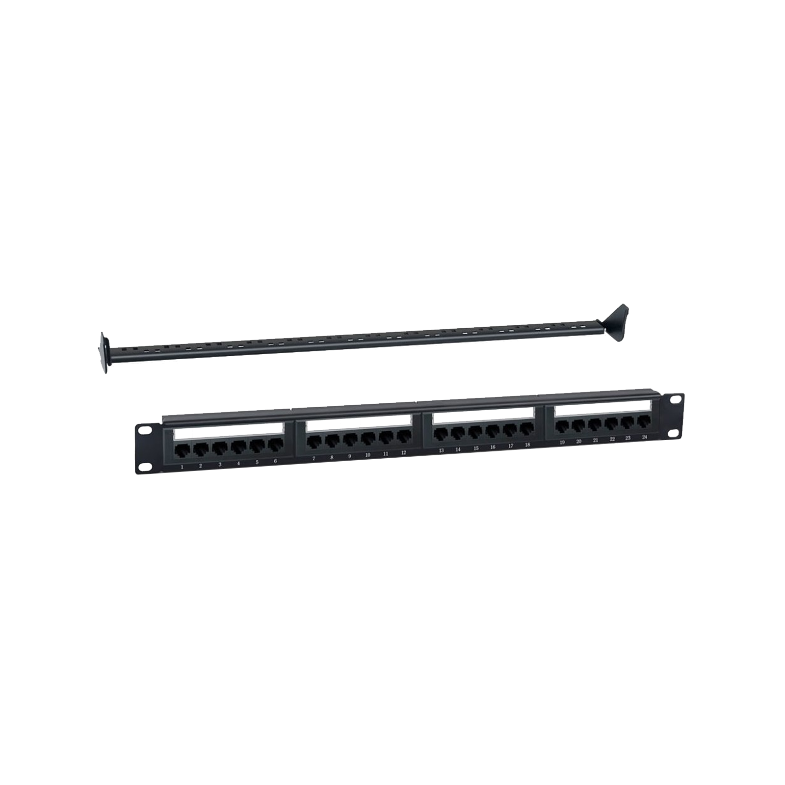 Patch Panel 24port RJ45 Cat 5&6-USH | Planet Fibers